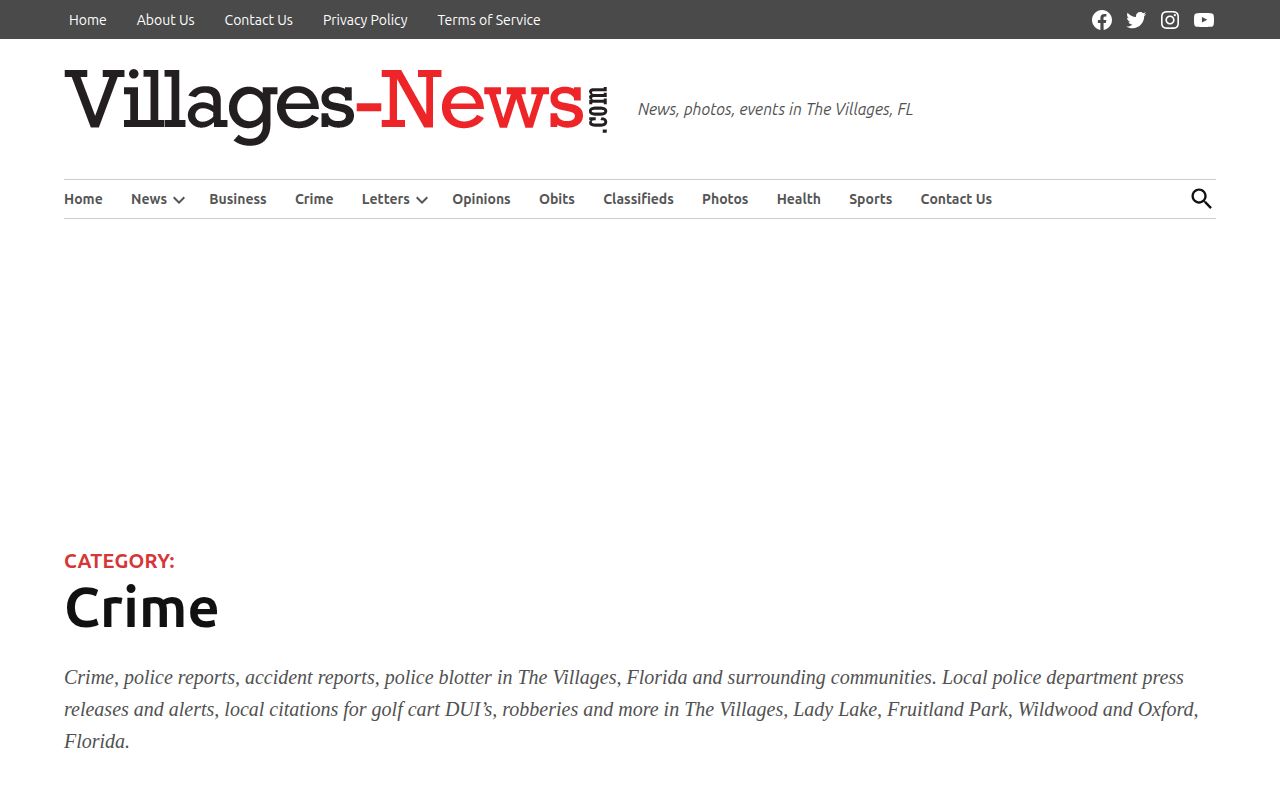 Sumter County arrest news in Villages-News crime section